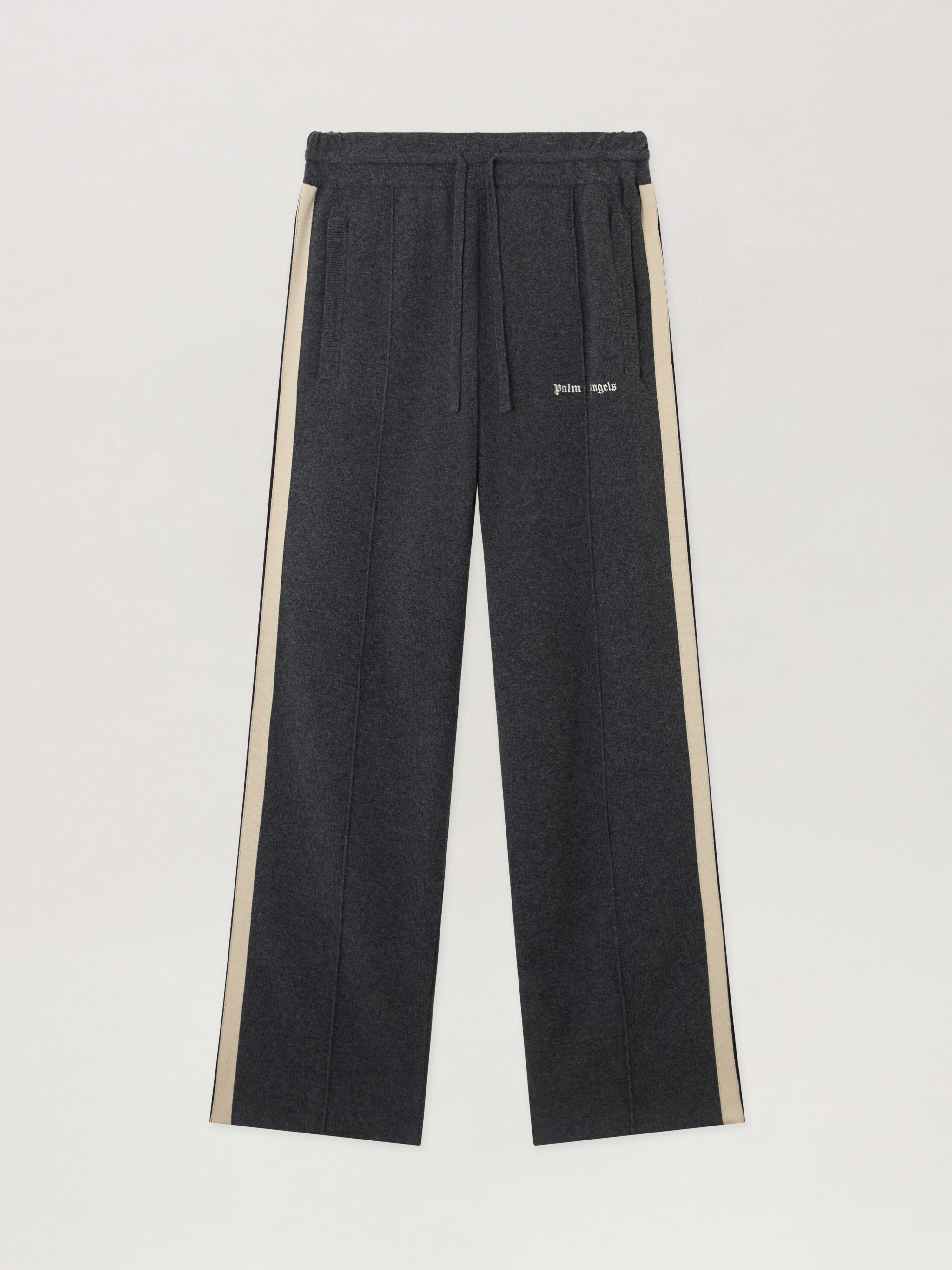 Classic Logo Knit Track Pants PALM ANGELS Classic Logo Knit Track Pants DARK GREY - OFF WHITE PMHG023F25KNI001
