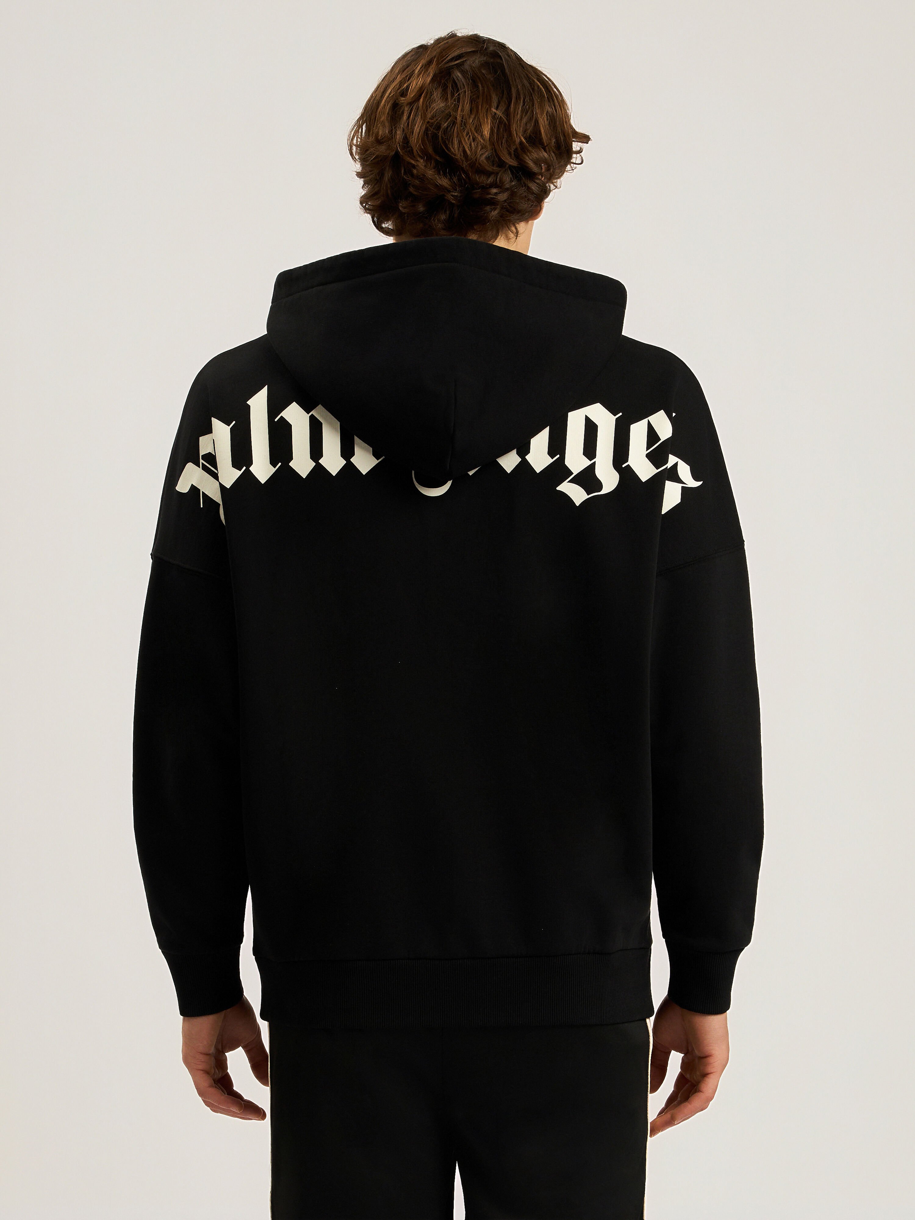 Classic Logo Oversized Hoodie PALM ANGELS Classic Logo Oversized Hoodie BLACK - OFF WHITE PAMBB02F26FL01