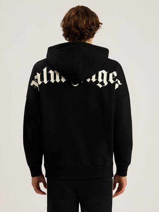 Classic Logo Oversized Hoodie PALM ANGELS Classic Logo Oversized Hoodie BLACK - OFF WHITE PAMBB02F26FL01