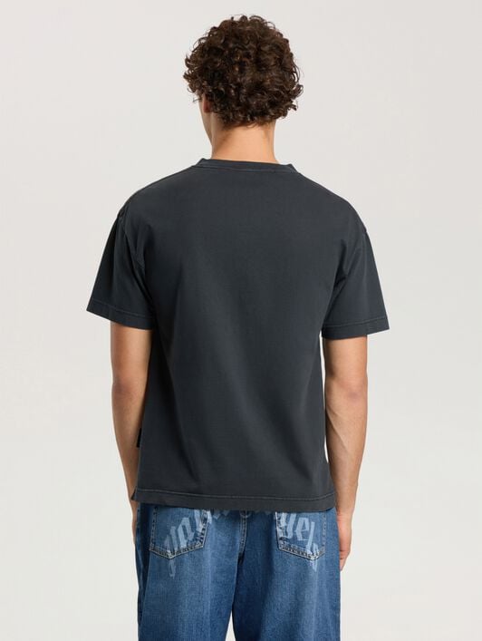 Patch Regular T-Shirt PALM ANGELS Patch Regular T-Shirt BLACK - BLACK PAMAA01F26JR06