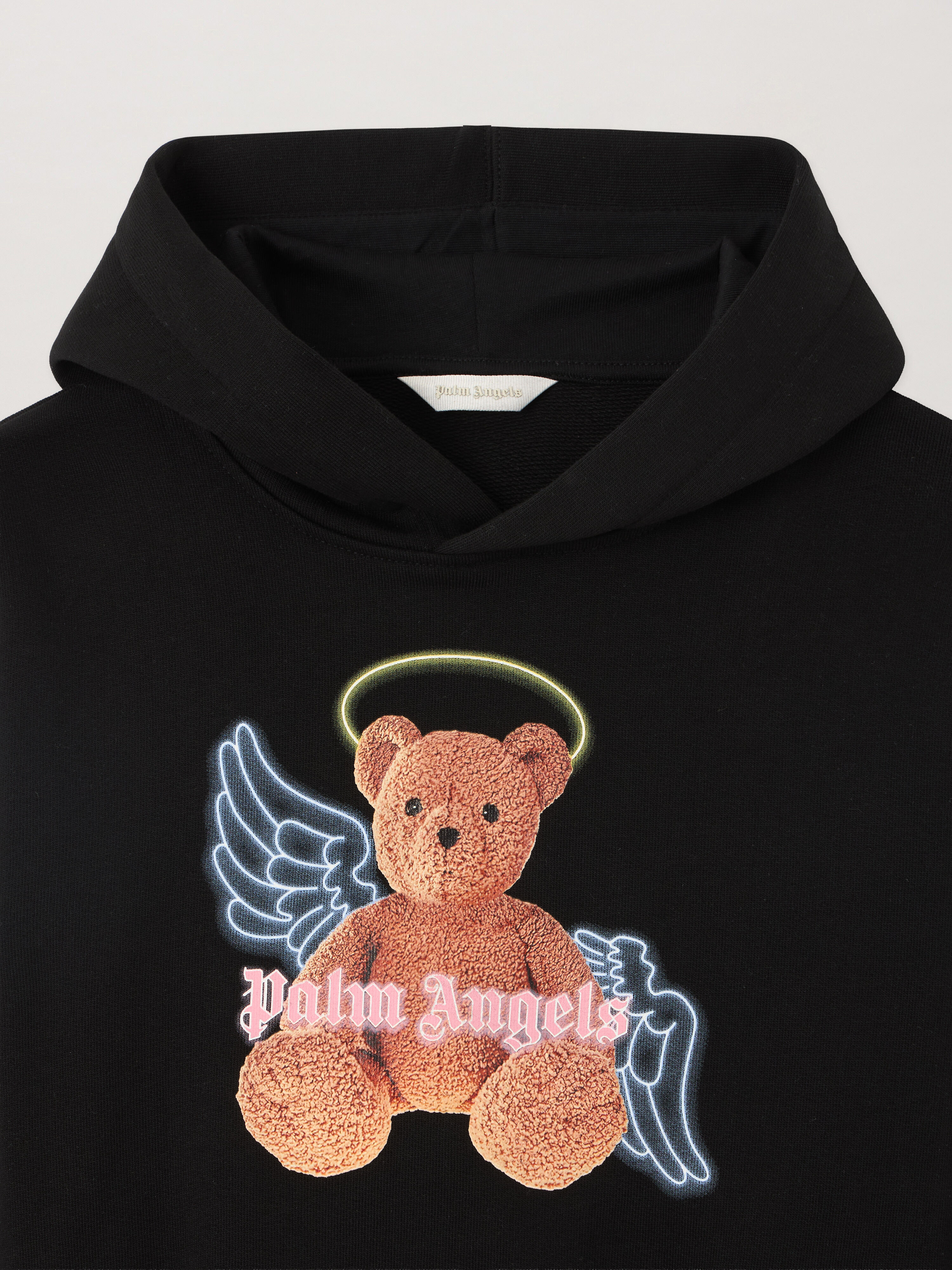 PALM ANGELS Bear Angel. Hoodie NERO/BLACK PGBB015S26FLE001