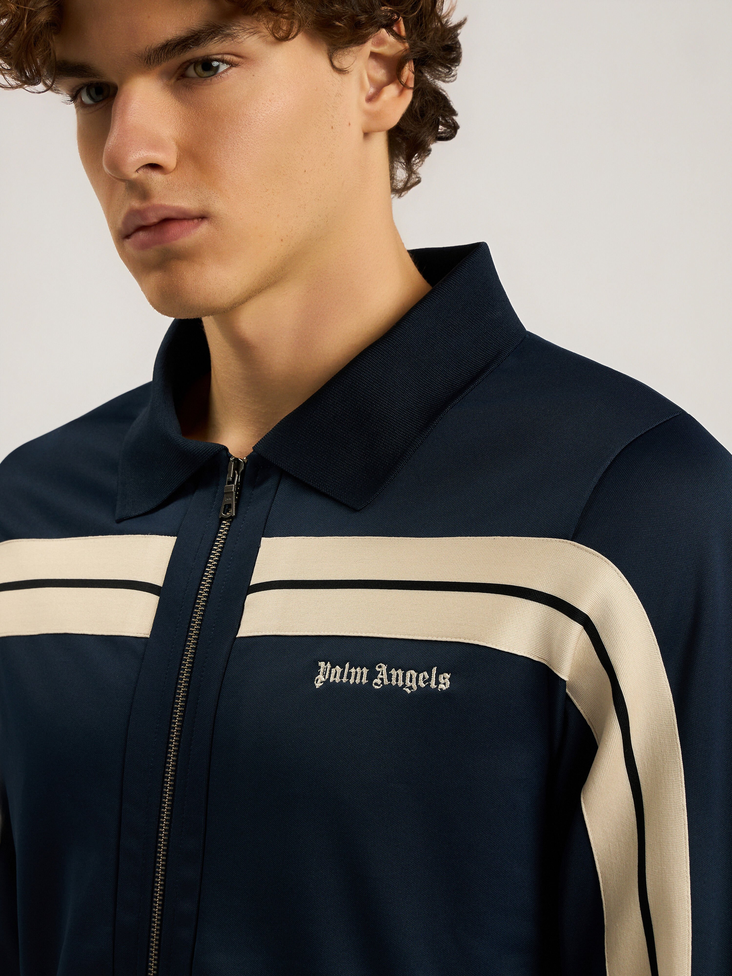 Heritage Logo Track Jacket PALM ANGELS Heritage Logo Track Jacket NAVY BLUE - OFF WHITE PAMBD03F26FB01
