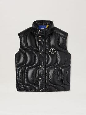 PALM ANGELS  Gwenyth Down Vest Moncler x Palm Angels BLACK - BLACK PMEX016T25FAB001