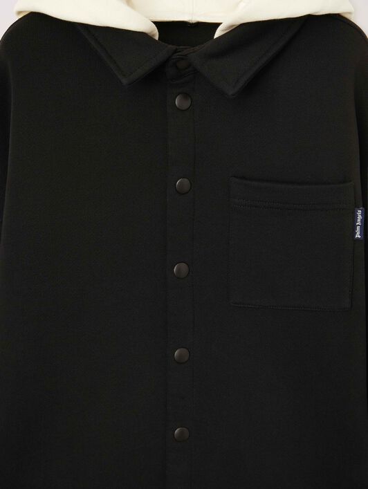 PALM ANGELS  Kapuzenshirt mit Logo BLACK GREEN PBES002S25FLE001