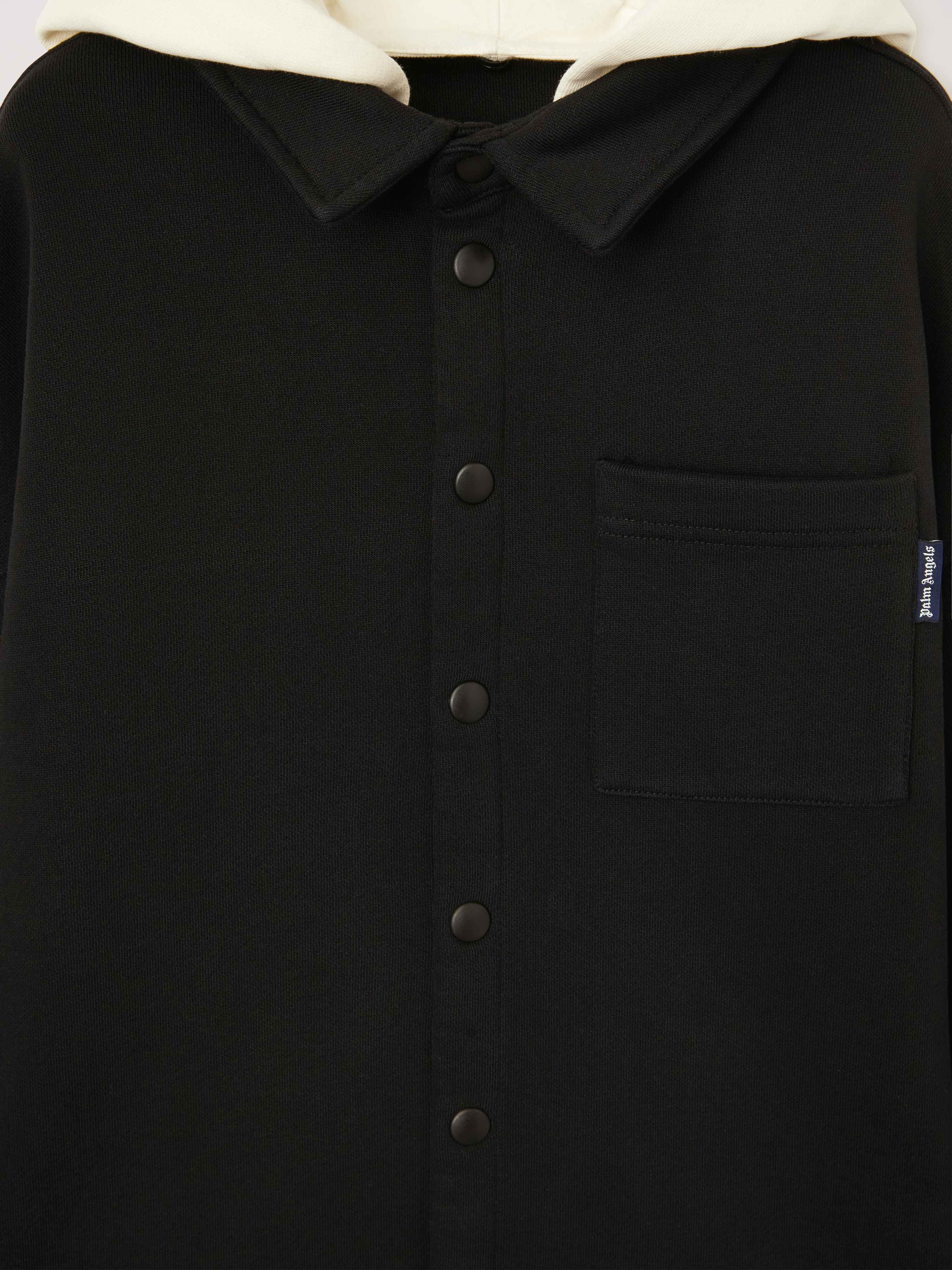 PALM ANGELS  Kapuzenshirt mit Logo BLACK GREEN PBES002S25FLE001