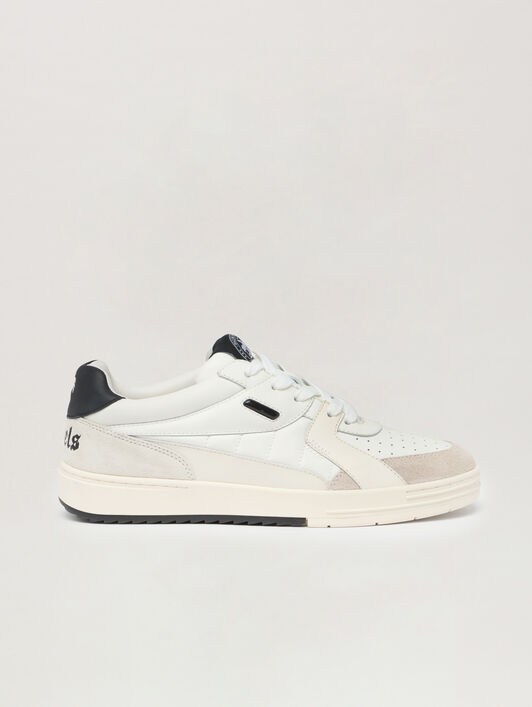 PALM ANGELS University White Sneakers WHITE BLACK PMIA078C99LEA001