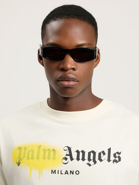PALM ANGELS Angel Sunglasses SHINY BLACK PA1020100751