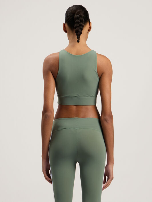 PALM ANGELS Training Track Top Sage SAGE WHITE PWVO001C99FAB002