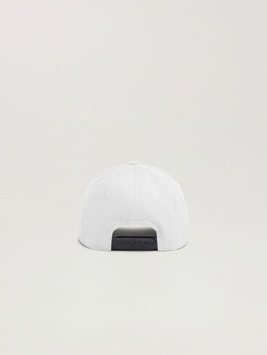 PALM ANGELS Palm Tree Cap OFF WHITE - BLACK PAWLB01W26FB10