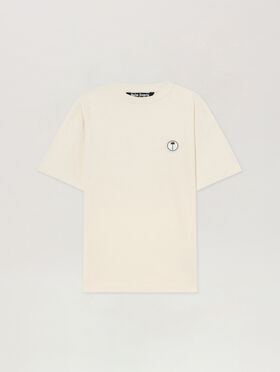 PALM ANGELS Palm Tree Regular T-Shirt OFF WHITE - OFF WHITE PAMAA01F26JR02