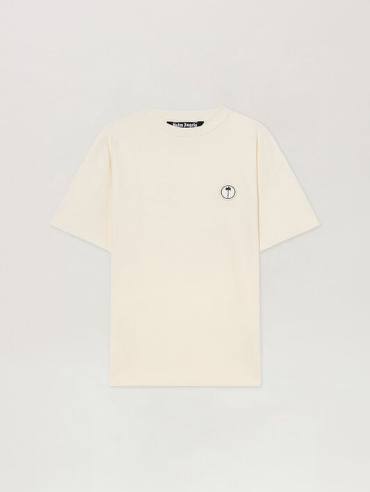 T-Shirt Con Palma PALM ANGELS T-Shirt Con Palma OFF WHITE - OFF WHITE PAMAA01F26JR02