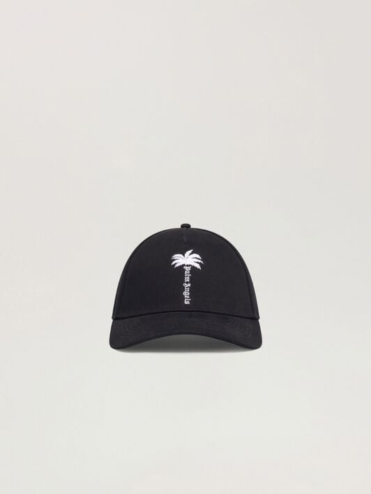 Palm Tree Cap PALM ANGELS Palm Tree Cap BLACK - OFF WHITE PAWLB01W26FB10