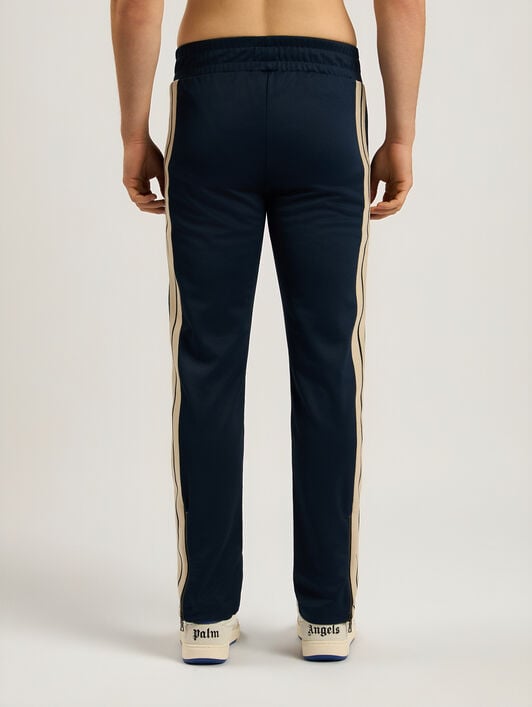 PALM ANGELS Classic Logo Track Pants NAVY BLUE - OFF WHITE PAMCJ02F26FB01