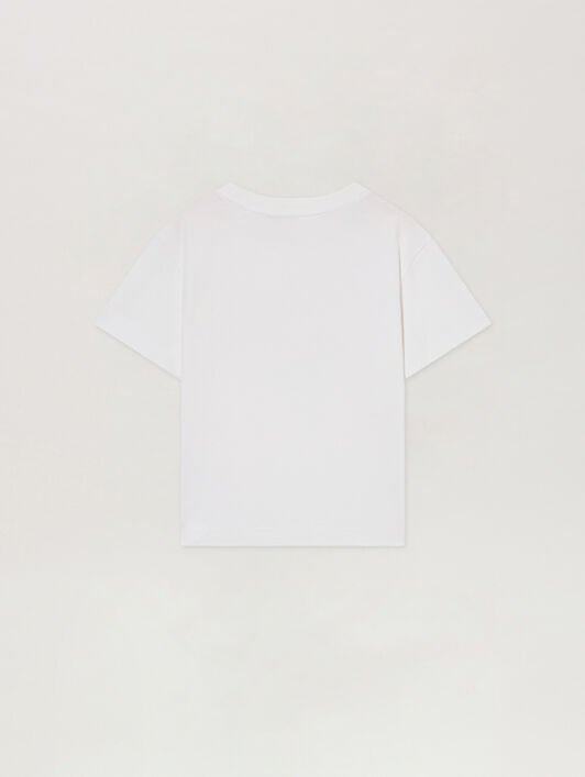 PALM ANGELS PALM ANGELS BEAR T-SHIRT S/S WHITE BROWN PGAA002C99JER003