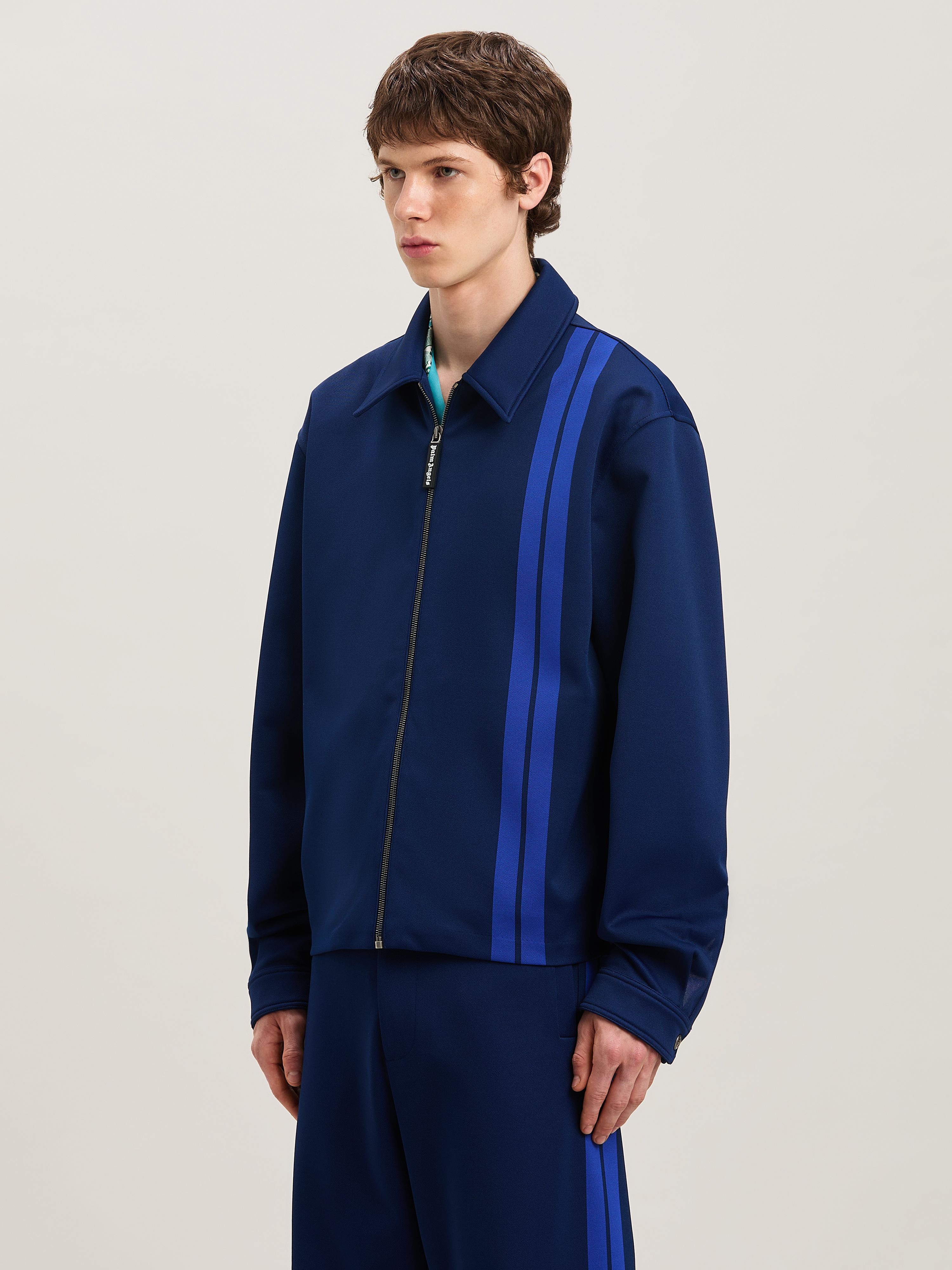 PALM ANGELS  Trainingsjacke NAVY BLUE - BLUE PMBD086S25FAB001
