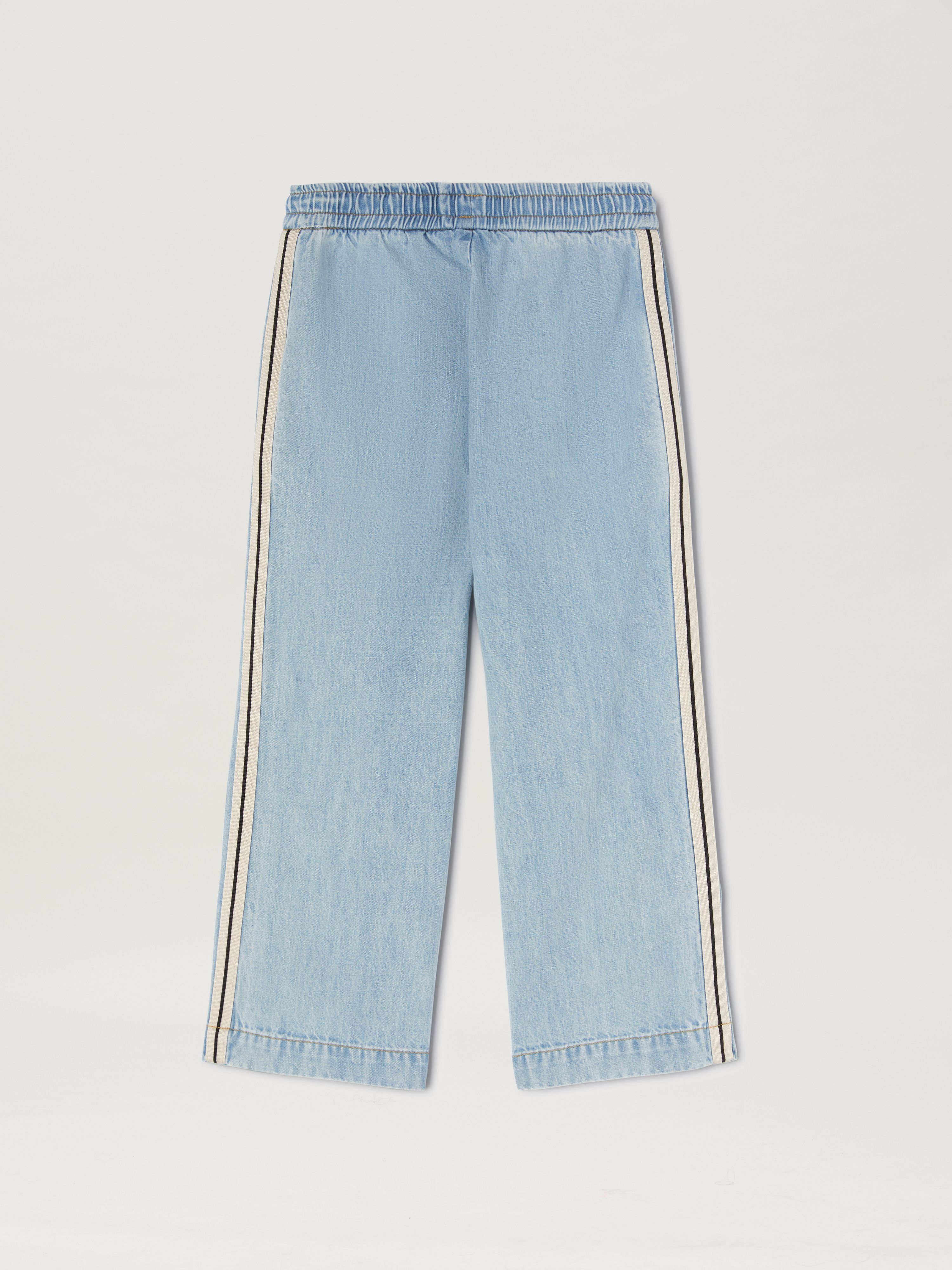 PALM ANGELS  Chambray Track pants BLU BLU PBYB006S25DEN001