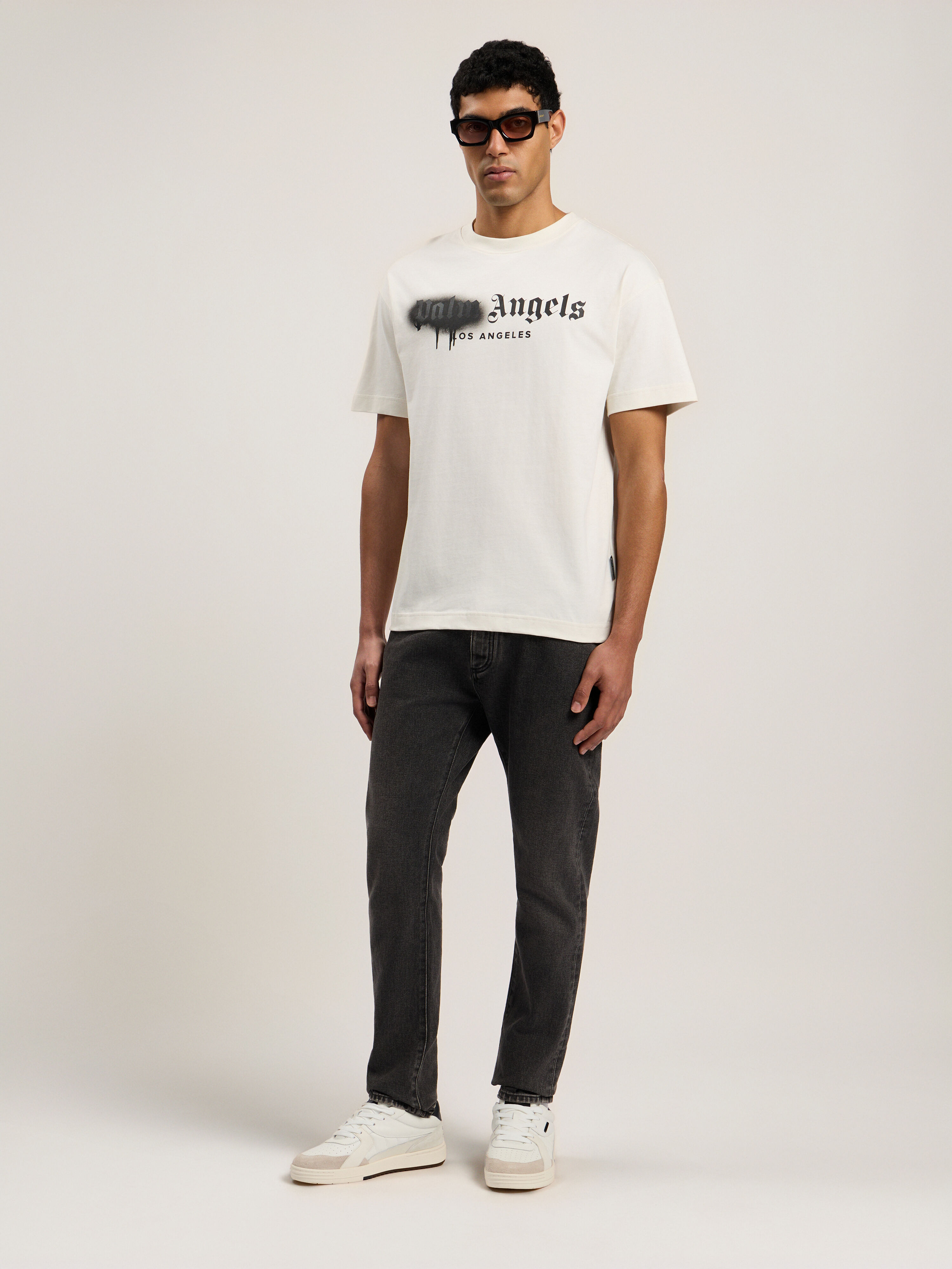 Spray City Los Angeles T-Shirt in OFF White/Black for Men | Palm