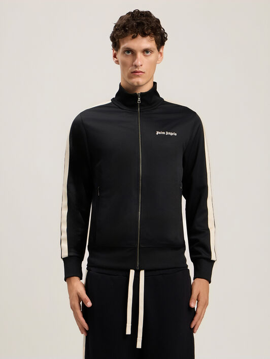 PALM ANGELS Classic Logo Track Jacket BLACK OFF WHITE PMBD058S26FAB001