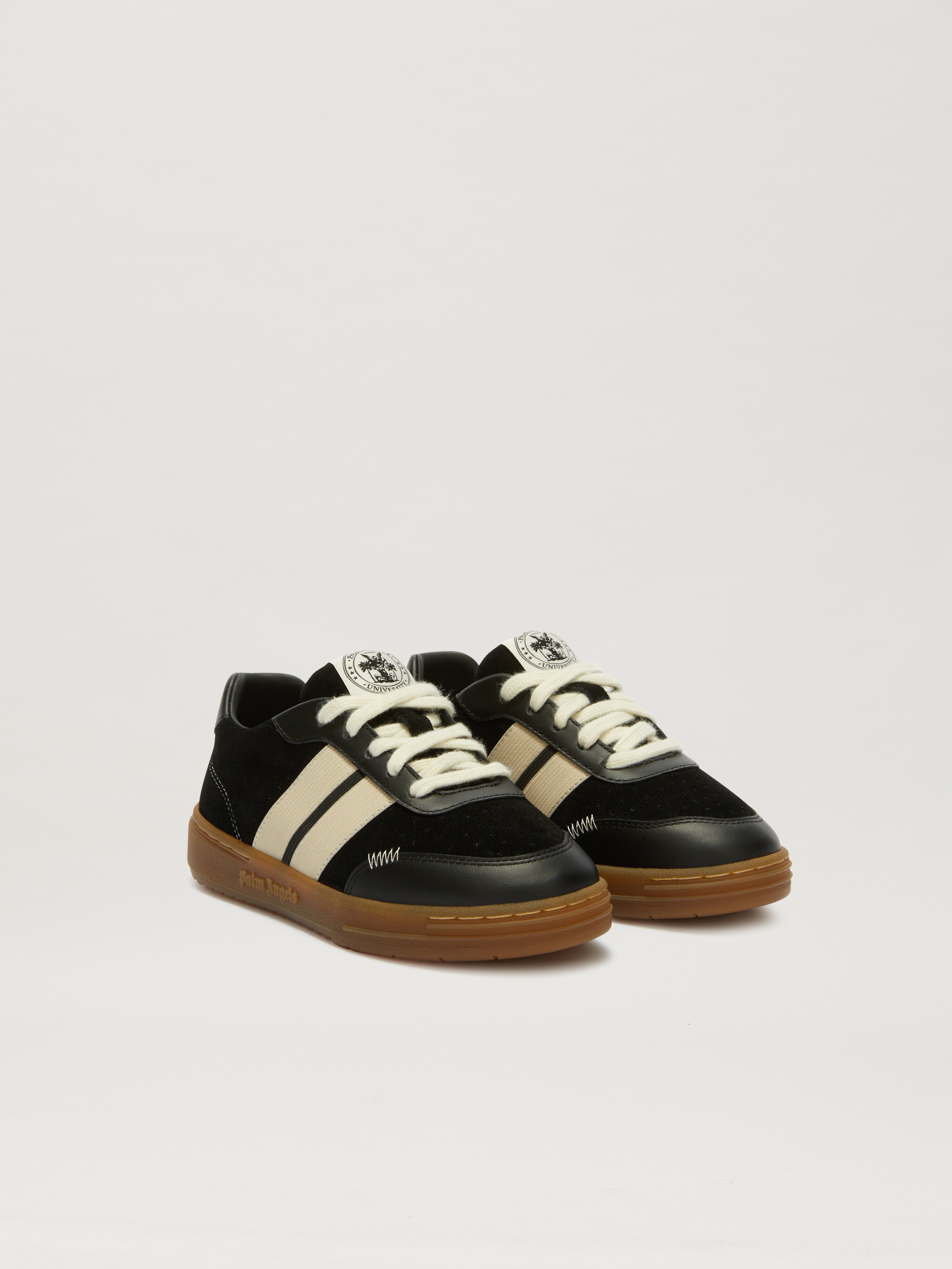 PALM ANGELS  Sneaker mit ikonischem Streifen BLACK - BEIGE PBIA016S25LEA001