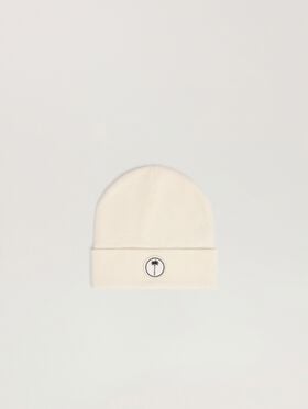 PALM ANGELS Palm Tree Beanie OFF WHITE - OFF WHITE PAMLC03W26KN08