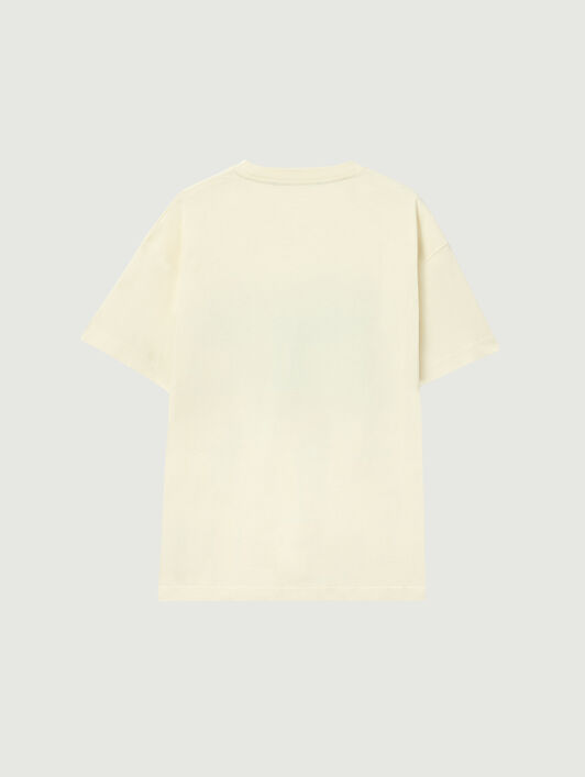 PALM ANGELS Pa X Everlast T-Shirt OFF WHITE BLUE PMAA10DT26JER001