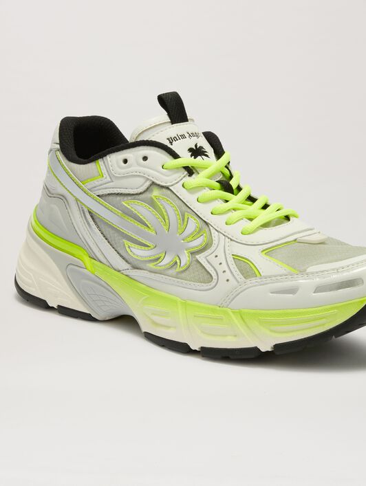 PALM ANGELS  PA 4 Fluo Sneaker YELLOW FLUO - SILVER PMIA102S25FAB002