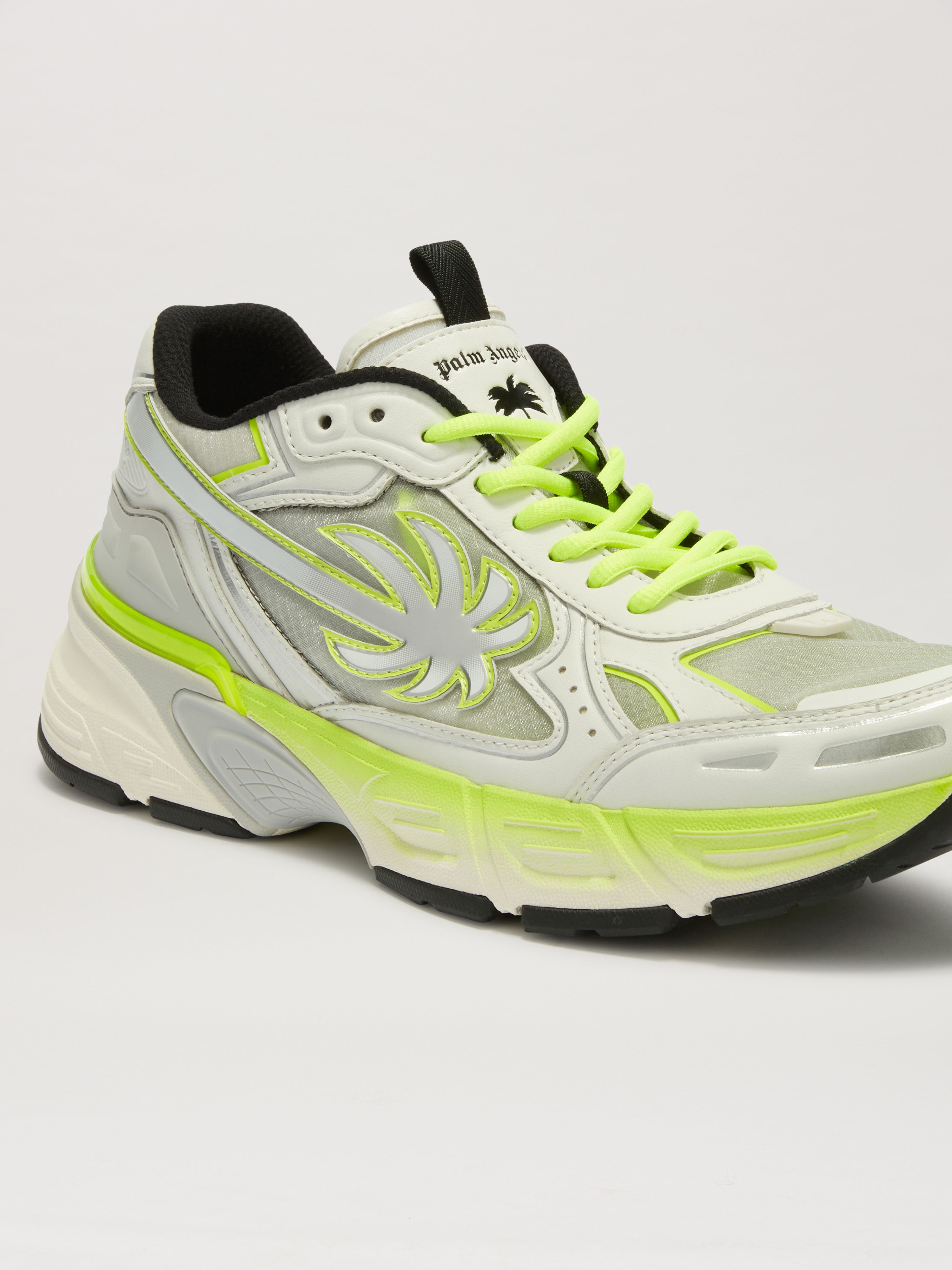 PALM ANGELS  PA 4 Fluo Sneaker YELLOW FLUO - SILVER PMIA102S25FAB002