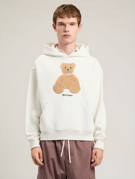 Bear Hoodie PALM ANGELS Bear Hoodie OFF WHITE BROWN PMBB17DS26FLE00C