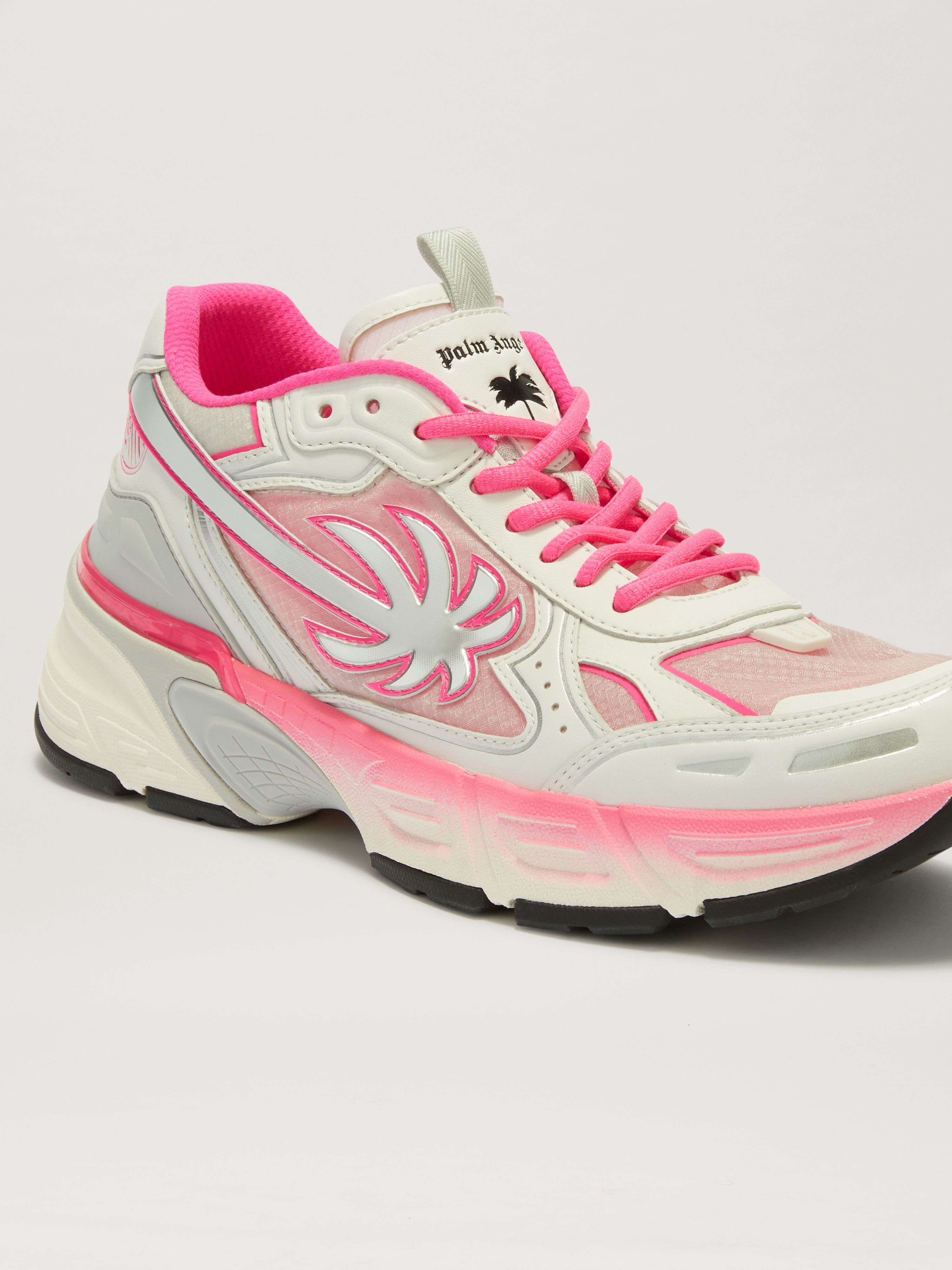 PALM ANGELS  PA 4 Fluo Sneaker FUCHSIA FLUO - SILVER PMIA102S25FAB002