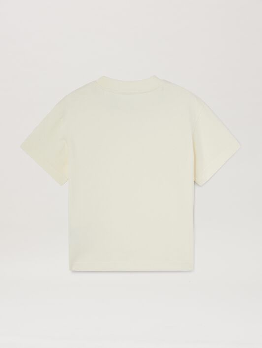 PALM ANGELS  T-Shirt mit Logo BUTTER BLACK PGAA002S25JER003
