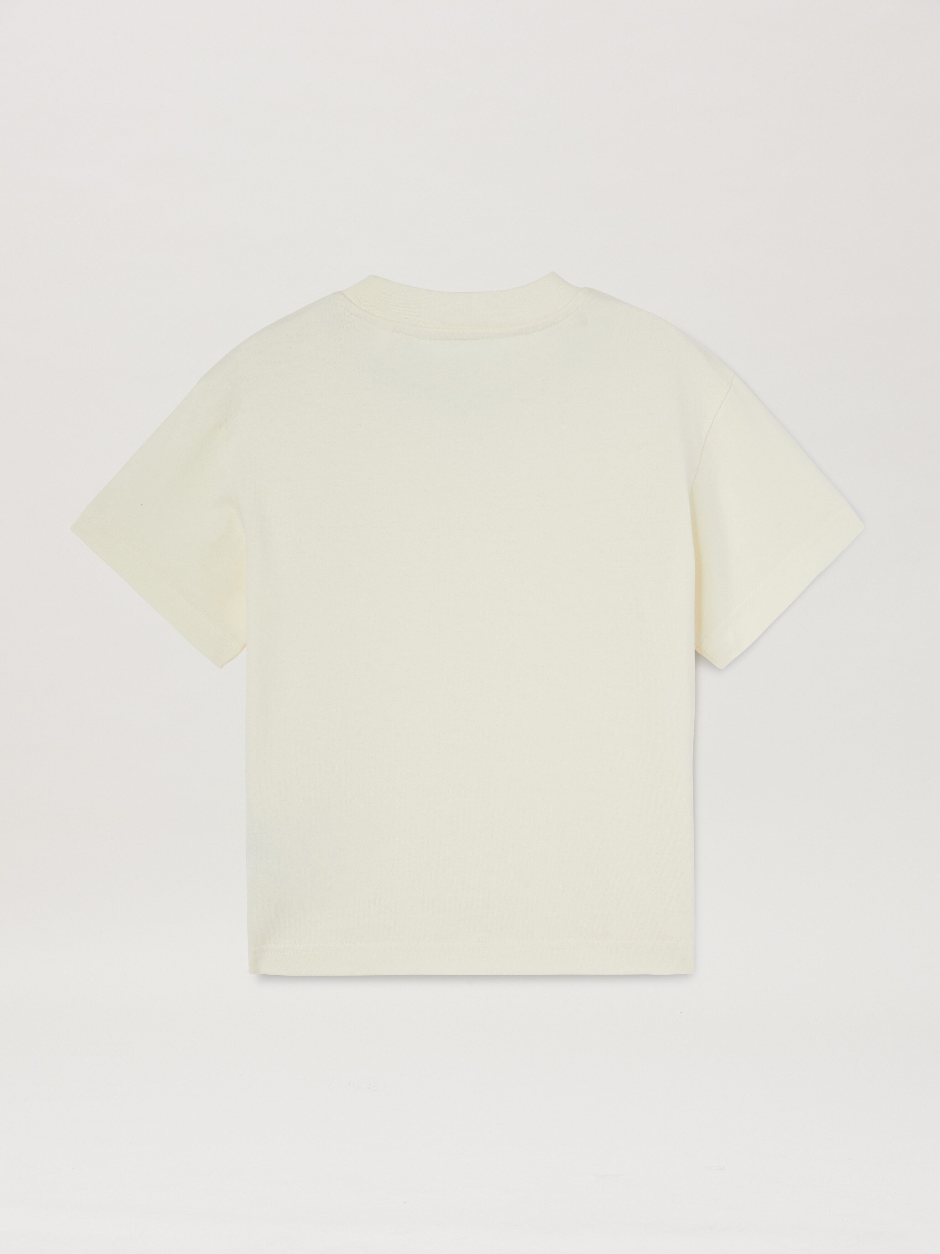 PALM ANGELS  T-Shirt mit Logo BUTTER BLACK PGAA002S25JER003