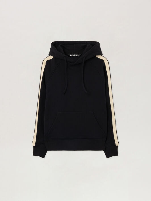 Curved Logo Track Hoodie PALM ANGELS Curved Logo Track Hoodie BLACK - OFF WHITE PMBB17HF25FLE001