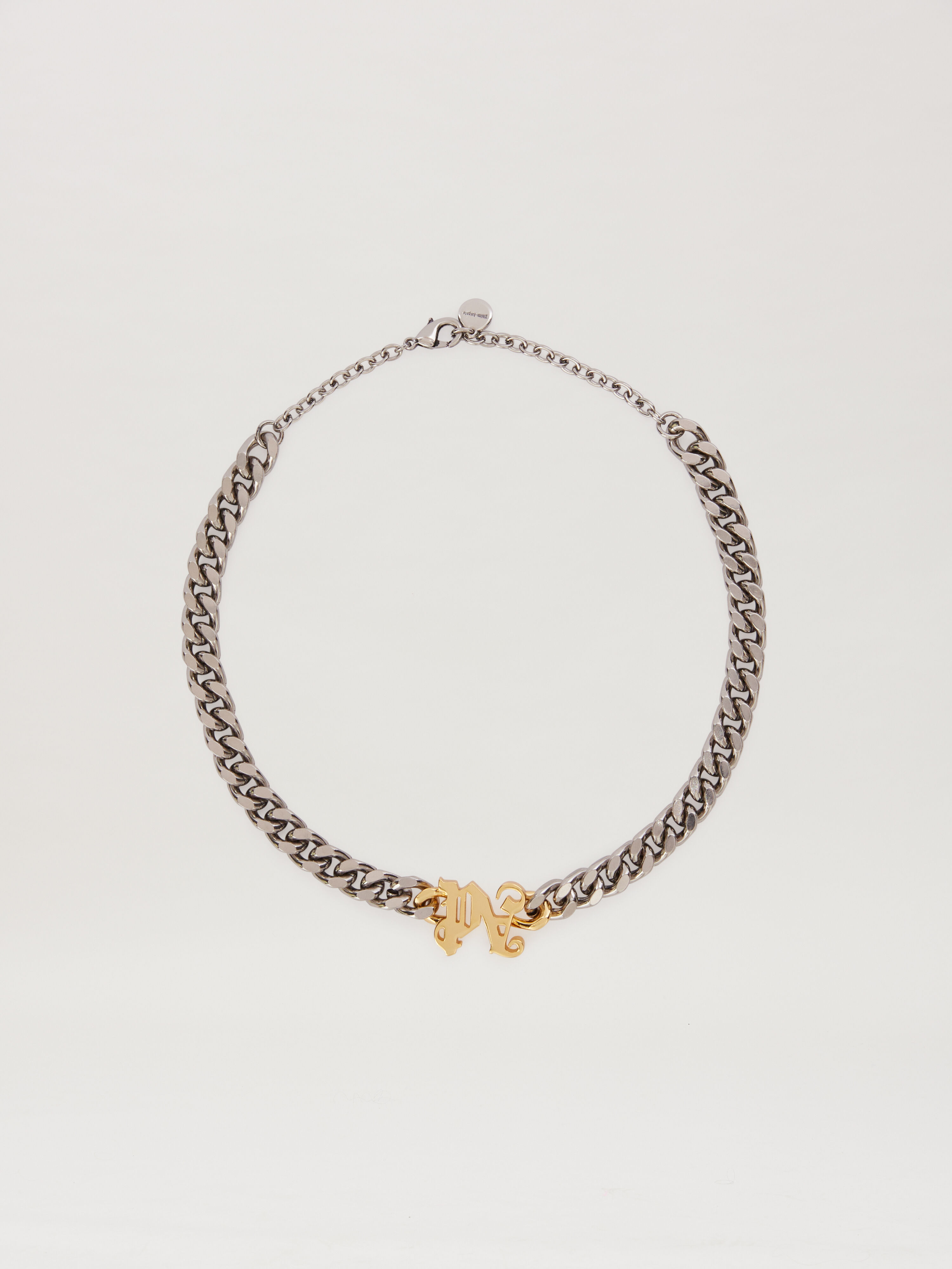 PALM ANGELS Gold Monogram necklace SILVER - GOLD PMOB017C99MAT001