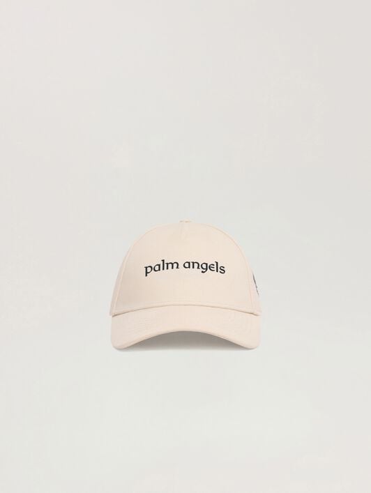 PALM ANGELS Lion Herald Cap OFF WHITE - NAVY BLUE PALMB01W26FB03