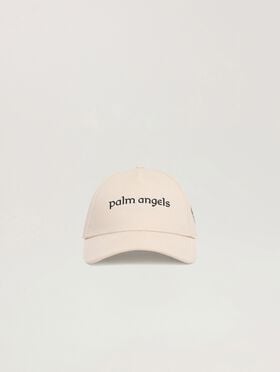 Lion Herald Cap PALM ANGELS Lion Herald Cap OFF WHITE - NAVY BLUE PALMB01W26FB03