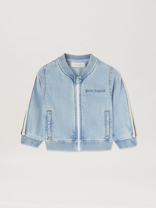 PALM ANGELS  Chambray Track Jacket BLUE BLUE PB3X002S25DEN001