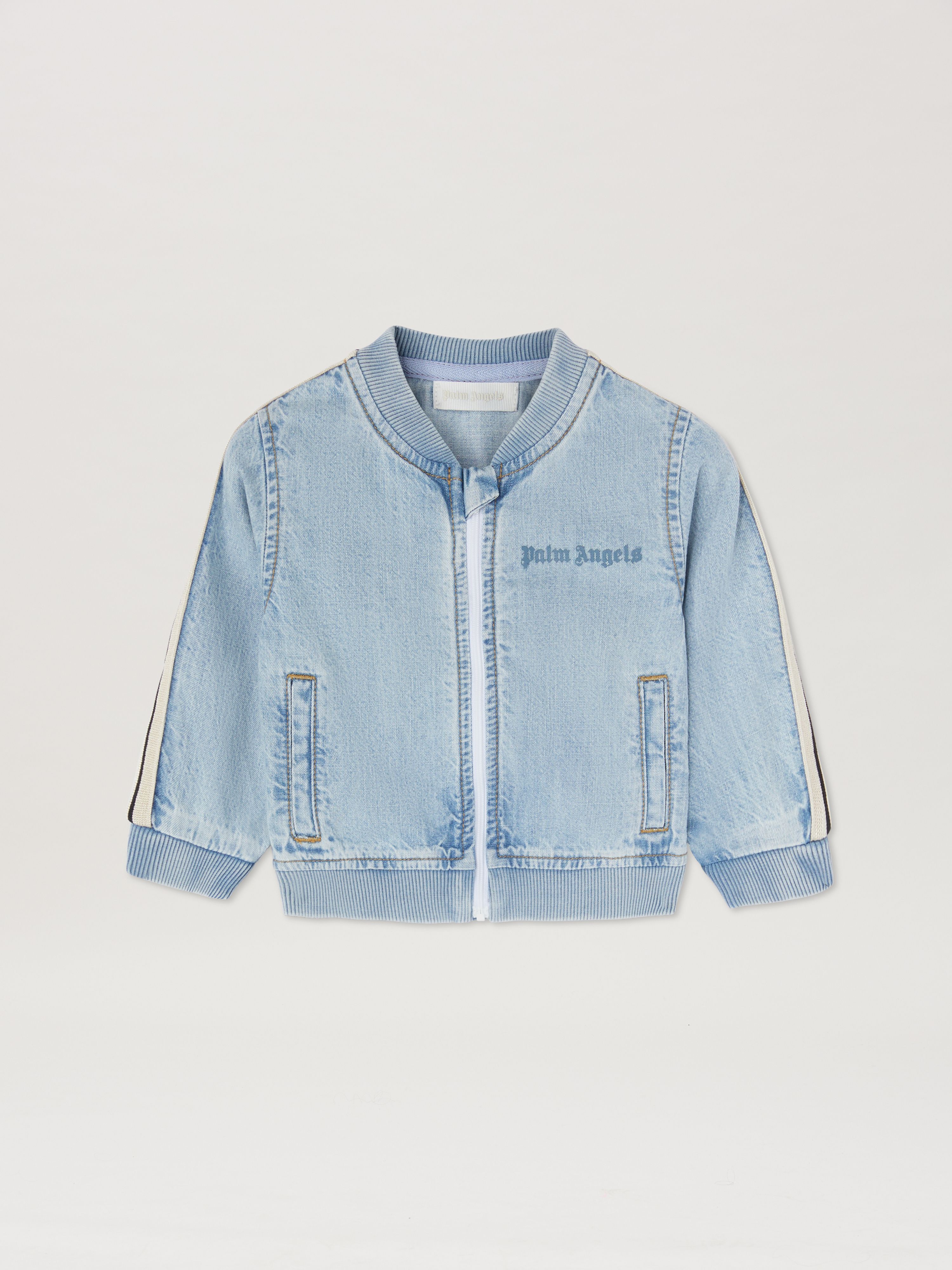 PALM ANGELS  Chambray Track Jacket BLUE BLUE PB3X002S25DEN001