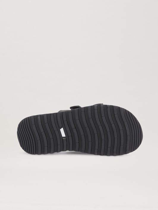 PALM ANGELS  Moto-P Pantoletten Palm Angels x Suicoke BLACK - BLACK PMIH015S25FAB001