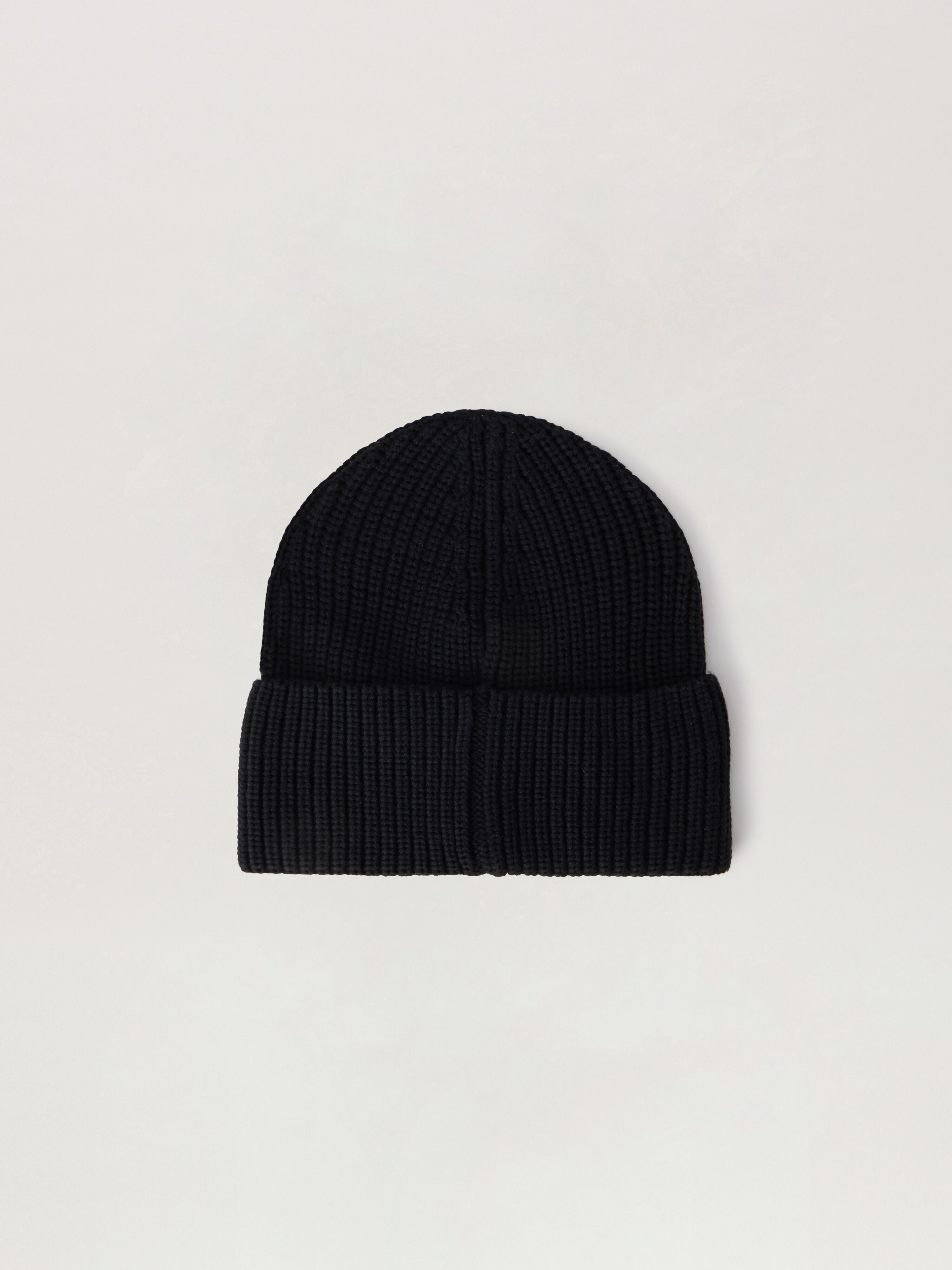 Classic Logo Ribbed Beanie in BLACK OFF WHITE for Men | Palm Angels®