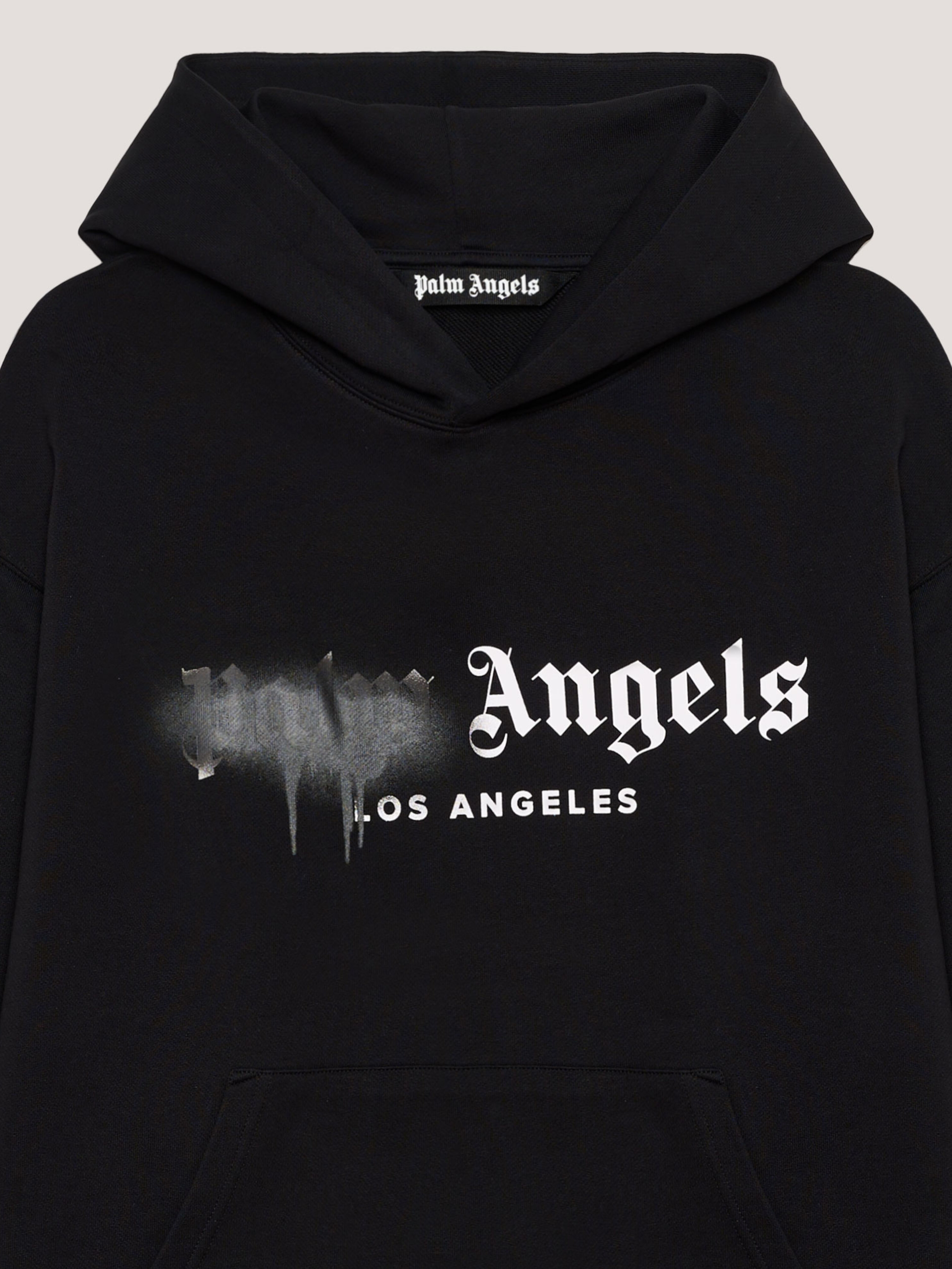 Spray City Los Angeles Hoodie PALM ANGELS Spray City Los Angeles Hoodie Black/Black PMBB17DT26FLE001