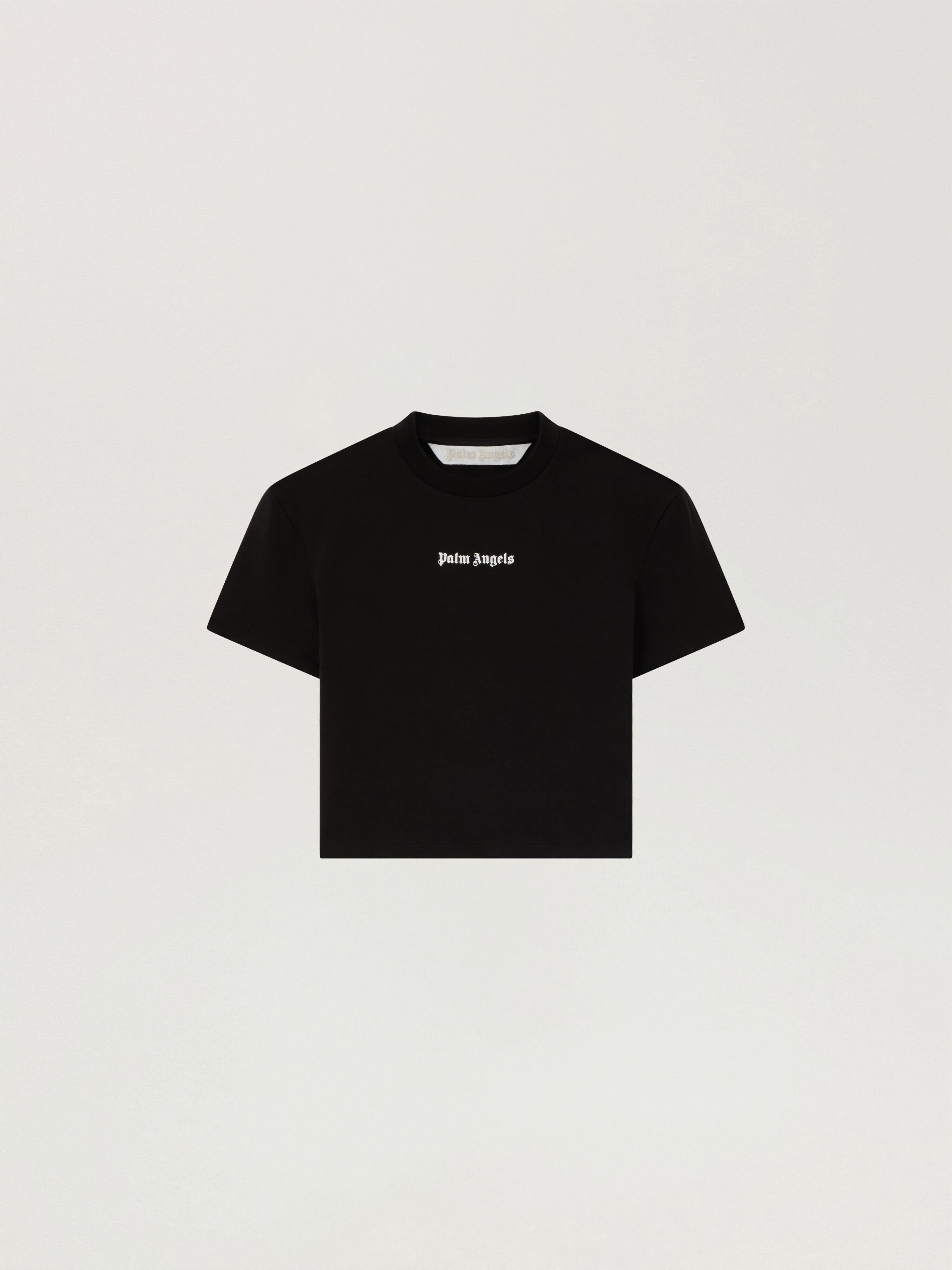 Classic Logo Baby T-Shirt PALM ANGELS Classic Logo Baby T-Shirt BLACK - OFF WHITE PAWAA02F26JR01