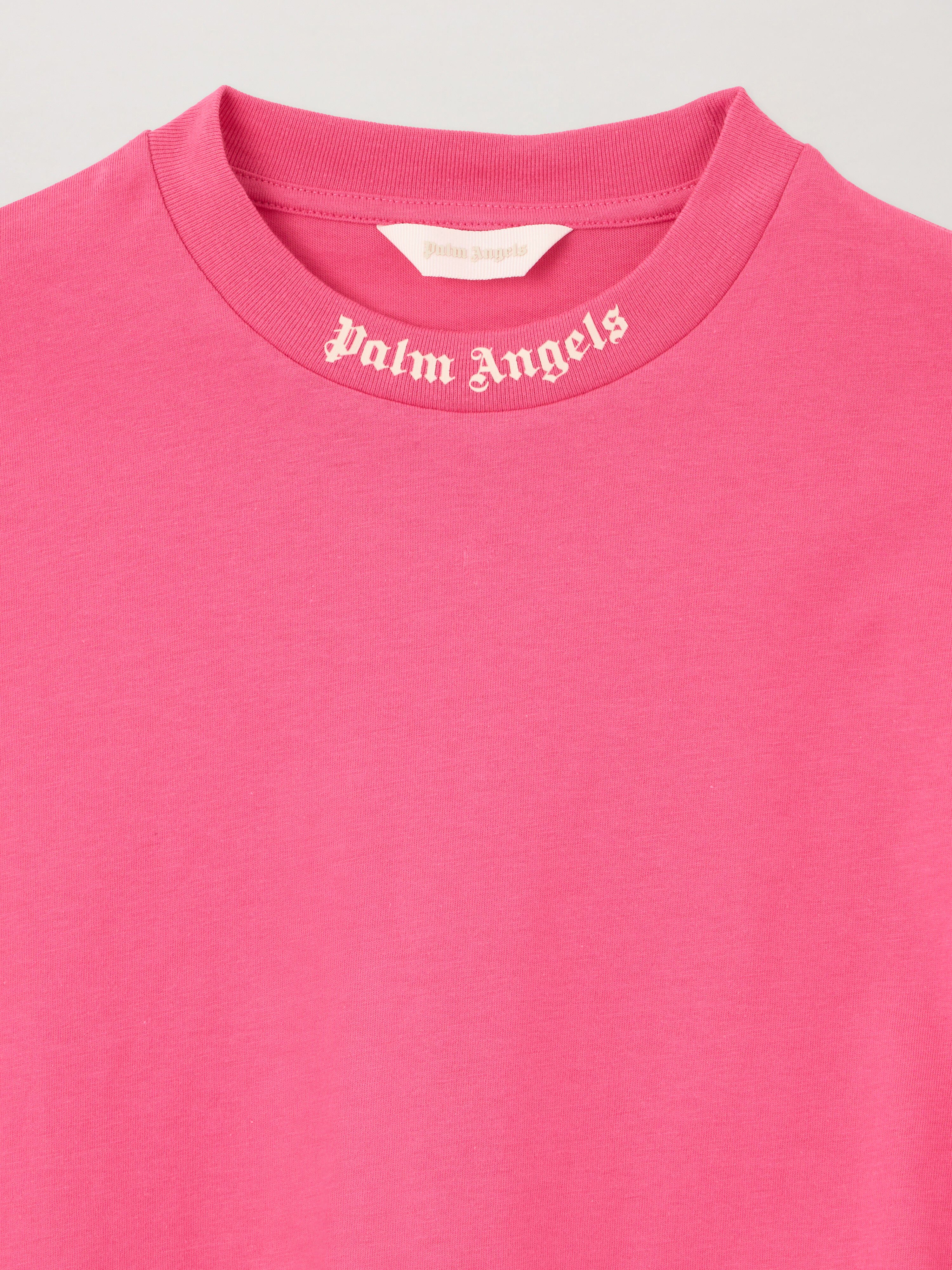 PALM ANGELS Overlogo Over T-Shirt FUCSIA/FUCHSIA PGAA001S26JER001