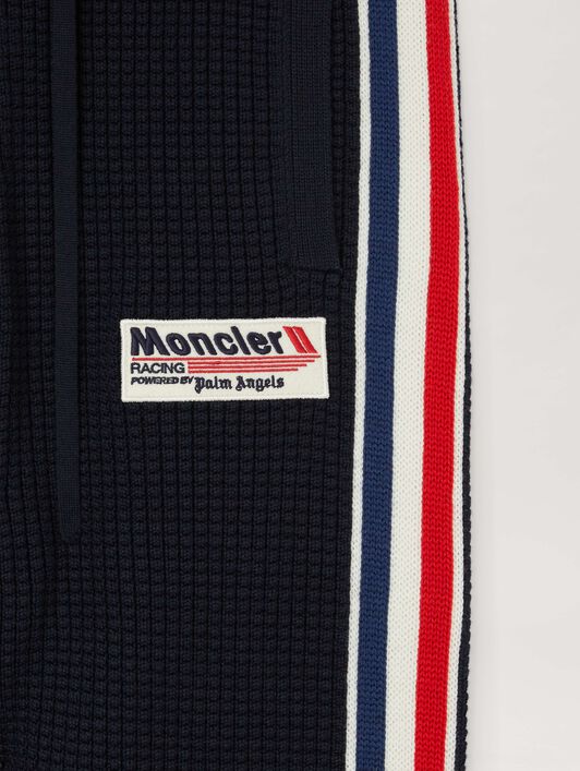 PALM ANGELS  Knit Racing pants Moncler x Palm Angels NAVY BLUE - WHITE PMHG022T25KNI001