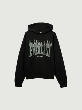 PALM ANGELS Pa X Everlast Hoodie BLACK GREY PMBB17DT26FLE001