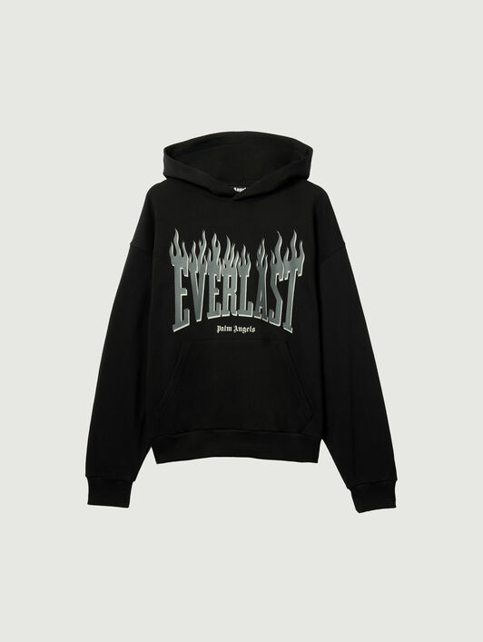 PALM ANGELS Pa X Everlast Hoodie BLACK GREY PMBB17DT26FLE001