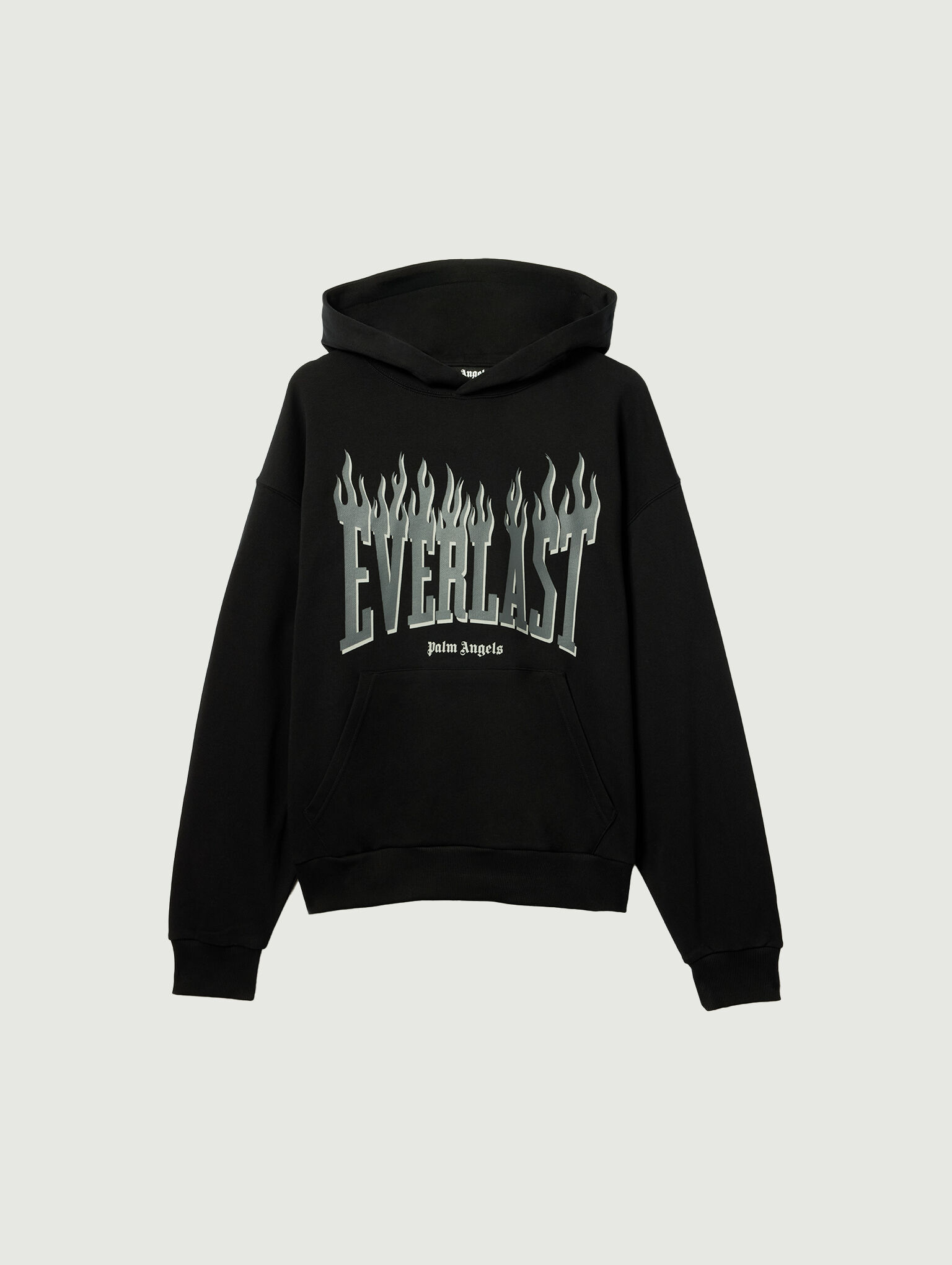 PALM ANGELS Pa X Everlast Hoodie BLACK GREY PMBB17DT26FLE001
