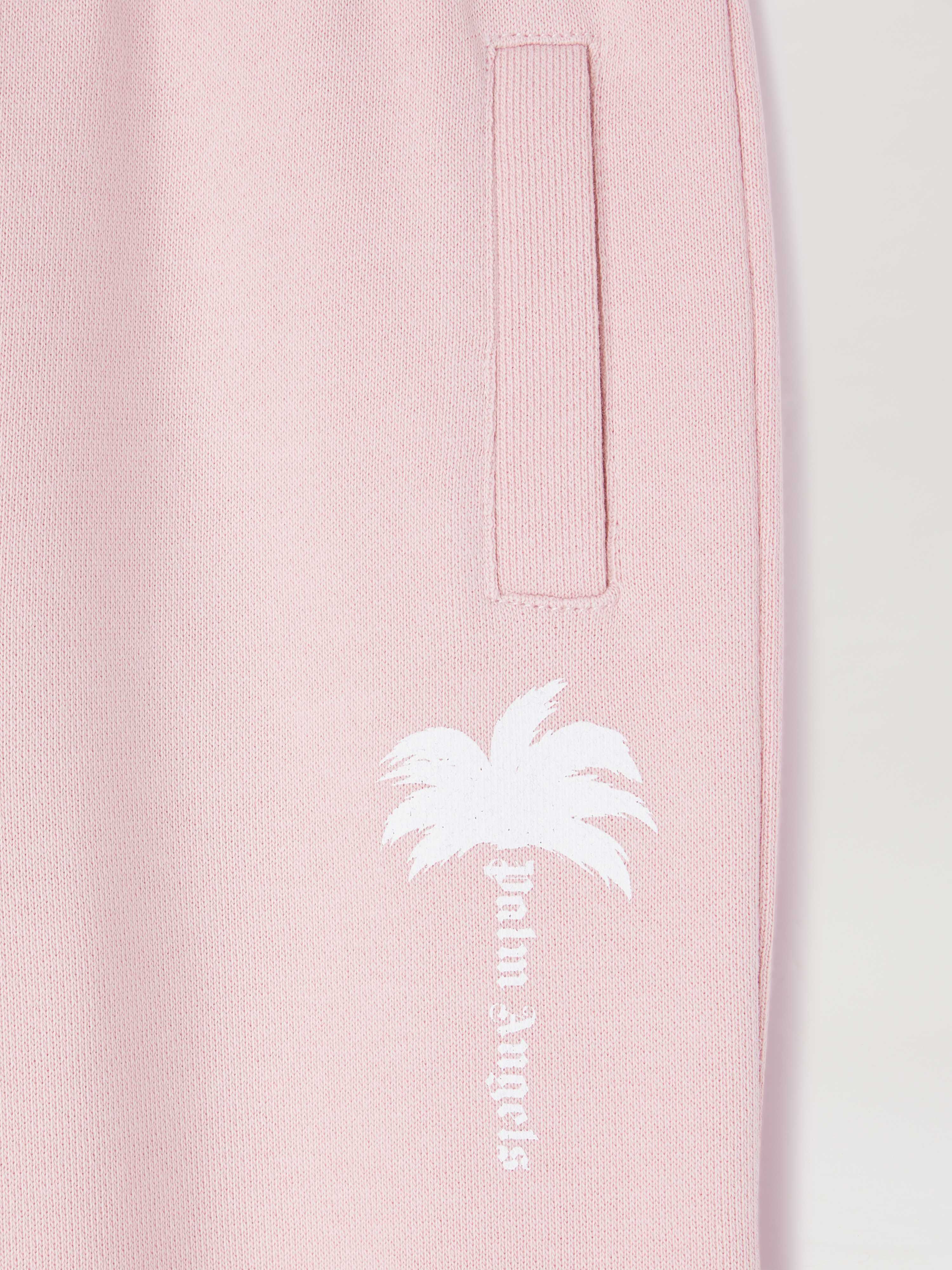 PALM ANGELS  The Palm sweatpants LIGHT PINK OFFWHITE PGXD002S25FLE004