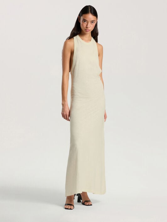 Abito Curved Logo PALM ANGELS Abito Curved Logo OFF WHITE - KAKI PAWDH01F26JR01