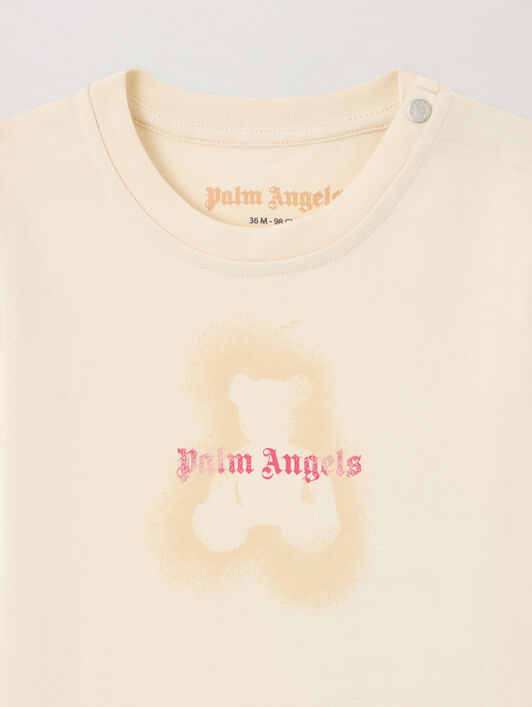 PALM ANGELS Spray Bear T-Shirt OFF WHITE PGXB001S26JER001