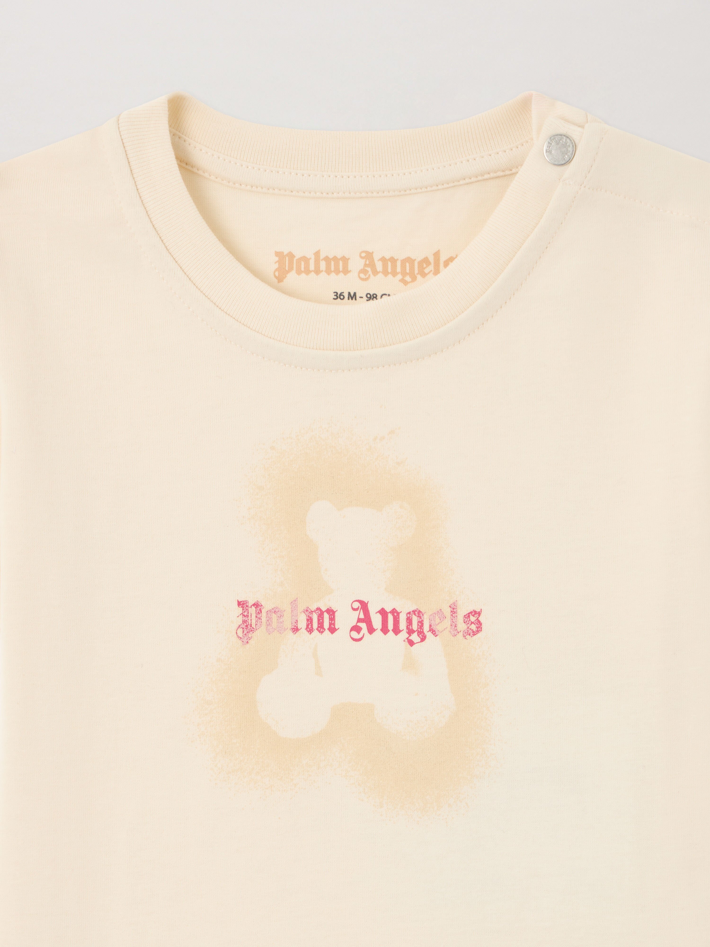 PALM ANGELS Spray Bear T-Shirt OFF WHITE PGXB001S26JER001